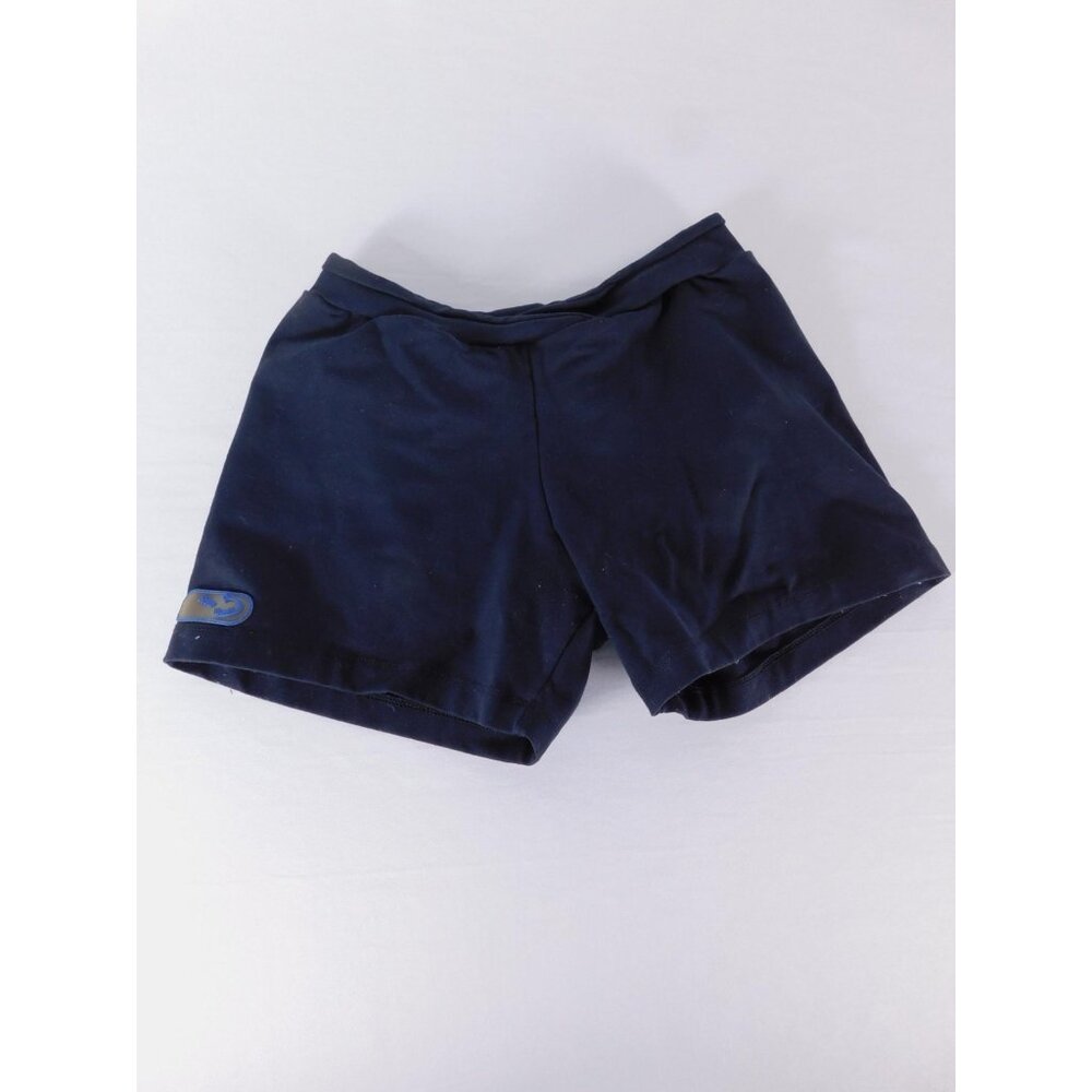 Rivwear Swim Bottom Womens S Black Elastic Waist Stretch Logo Swim Shorts